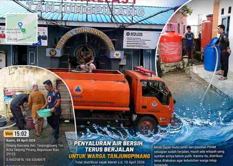 Ini Macam! Distribusi Air Bersih di Tanjungpinang Terus Berlanjut, 894,5 Ton Telah Disalurkan