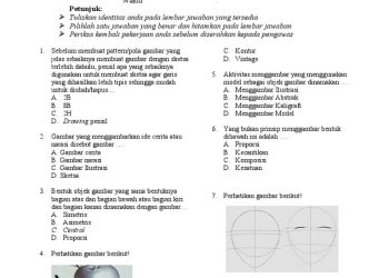 Contoh Soal Ujian Akhir Tahun Seni Budaya Kelas 5 SD