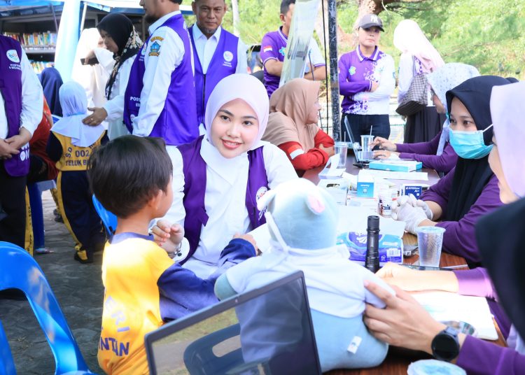 Peringati Hari Posyandu Nasional,Tim Pembina Kabupaten Bintan Serentak Gelar Layanan 6 SPM Lintas Sektor di 10 Kecamatan