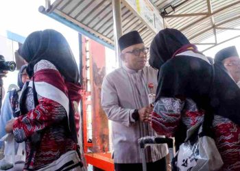 144 CJH KotaTanjungpinang Tahun 1447 H-2026 M  Resmi Berangkat ke Embarkasi Batam