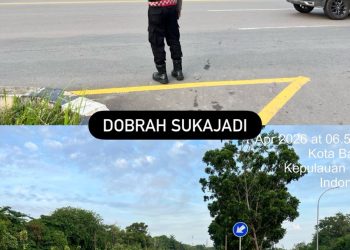 Polresta Barelang Lakukan Strong Point Pagi, Atur Lalu Lintas di Titik Rawan Macet