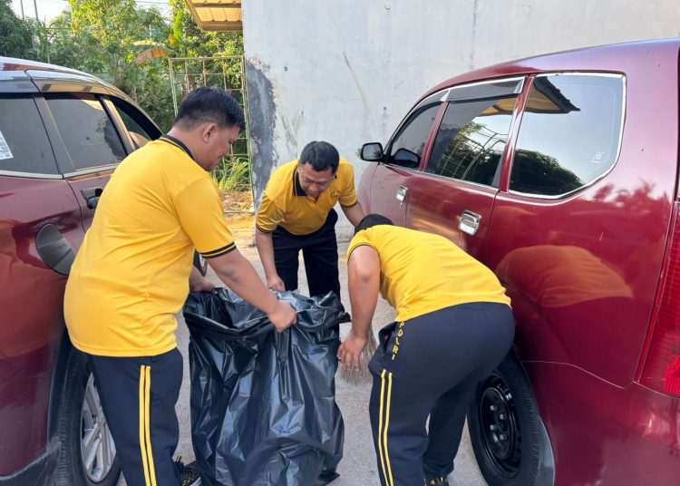 Polsek Batu Ampar Pimpin Gotong Royong Akbar, Sukseskan Batam ASRI di Pasar Melcem