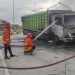 Mobil Towing Terbakar di Tol Lampung, Diduga Korsleting ECU