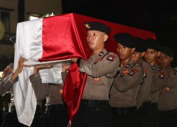 AKBP Khalid Zulkarnain Berpulang, Polda Kepri Beri Penghormatan Terakhir