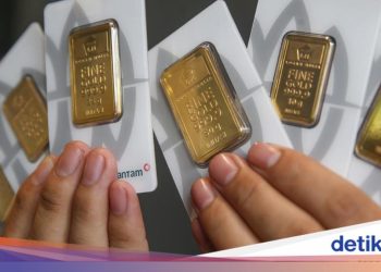 Emas Antam Anjlok Rp10.000 Hari Ini: Cek Rinciannya