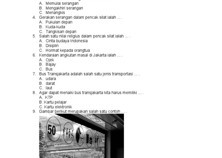 Soal PLBJ Kelas 5 SD Semester 2 2026 Lengkap Kunci Jawaban
