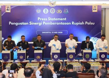 Polri-BI Musnahkan 466.535 Lembar Uang Palsu, Rasio Temuan Turun ke 1 ppm