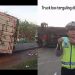Truk Kontainer Terguling di Jalintim KM 24, Jalan Sempat Macet Kini Lancar