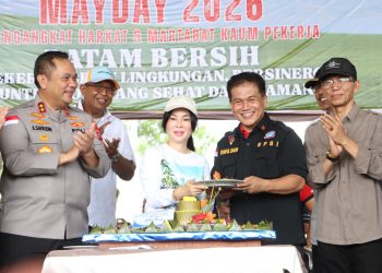 Kawal Aspirasi Buruh, Polresta Barelang Sukses Amankan Peringatan May Day 2026 di Engku Putri dan WTB