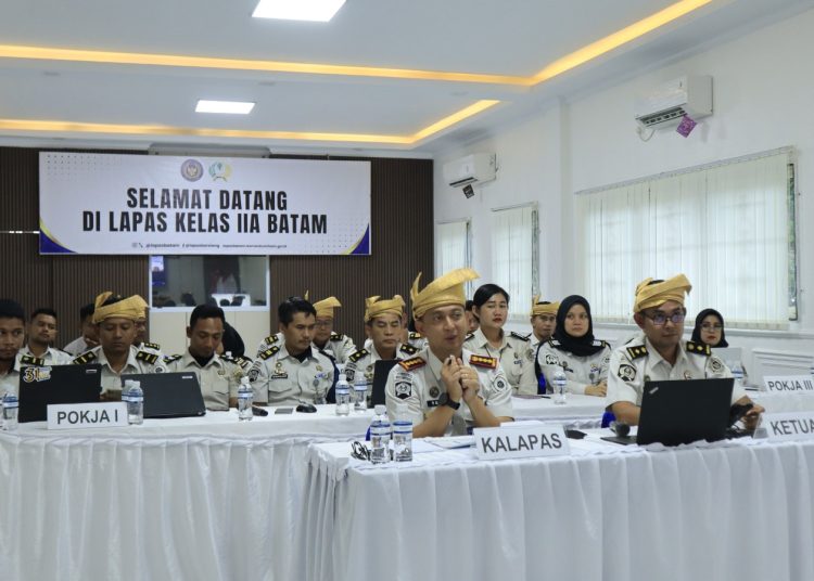 Menuju WBBM, Lapas Batam Disambangi Tim Inspektorat Kemenimipas