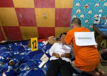 Cemburu Picu Pembunuhan Istri Siri, Polres Lingga Gelar Rekonstruksi 25 Adegan