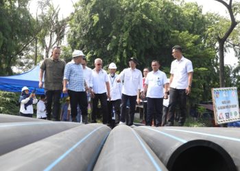 Amsakar Tinjau Progres Penguatan Pipa Air Minum Batam di Dua Segmen Krusial