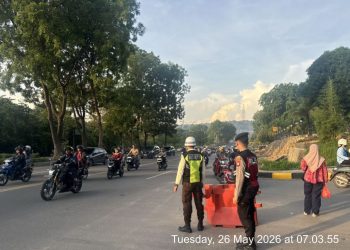 Polresta Barelang Kerahkan Satsamapta Cegah Macet Pagi di 13 Titik Rawan Batam