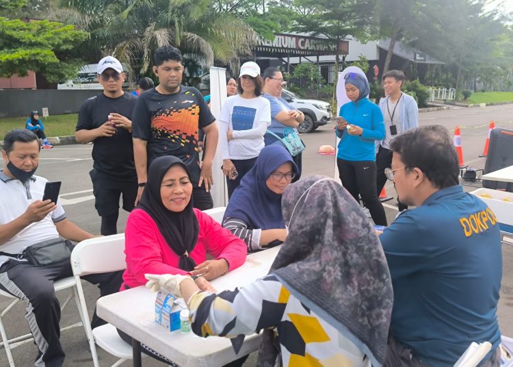 Sidokkes Polresta Barelang dan Jasa Raharja Gelar Pengobatan Gratis untuk 48 Warga di Harbourbay