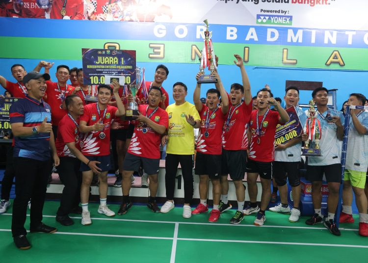 Meriahkan Hari Bhayangkara Ke-80, Polda Kepri Sukses Gelar Turnamen Bulu Tangkis