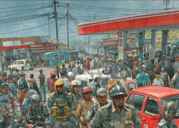 Pria Marah karena Antrean Pertalite, Ancam Warga Lalu Murung Saat Ditangkap