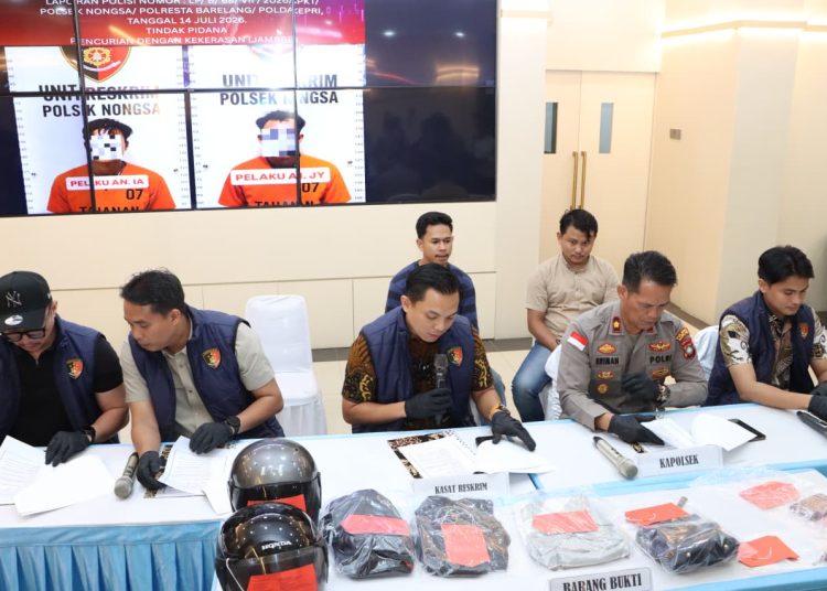 Gulung Sindikat Jambret Pemotong Tas di Nongsa, Satreskrim Polresta Barelang Dor Tiga Tersangka
