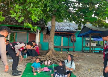 Jaga Kondusivitas Wisata, Sat Samapta Polresta Barelang Gelar Patroli Dialogis di Pantai Nongsa