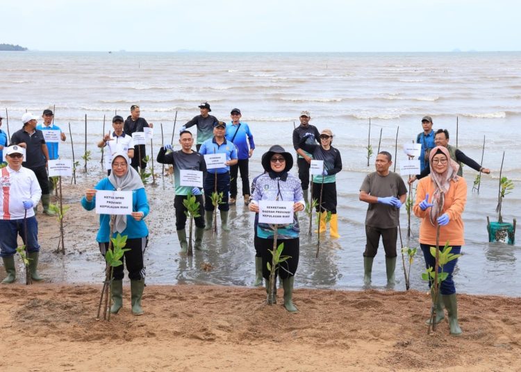 Peringati Hari Mangrove Sedunia 2026, Pemprov Kepri Tanam Seribu Bibit Bakau di Pulau Dombak