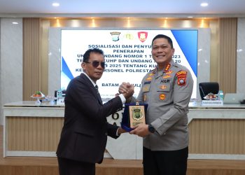 Perkuat Profesionalisme Penegakan Hukum, Polresta Barelang Gelar Sosialisasi KUHP dan KUHAP Terbaru