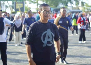 Bakar Kalori dan Berbagi Bahagia, Pemko Tanjungpinang Gelar Senam Bersama ASN