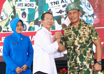 Hadiri Pisah Sambut Danyonif 10 Marinir/SBY, Wali Kota Amsakar Tegaskan Pentingnya Sinergi Forkopimda