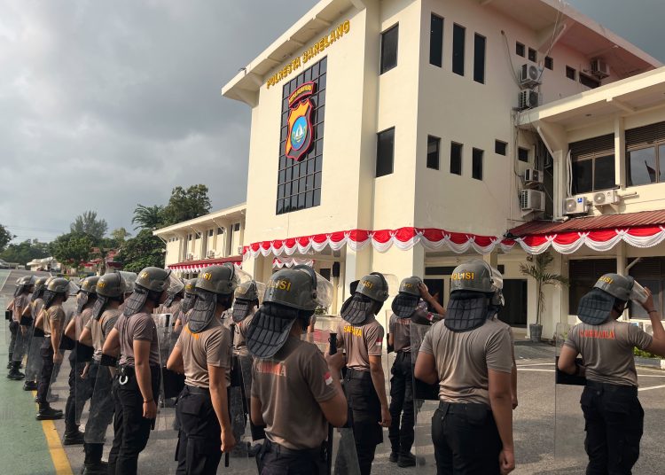 Latihan Dalmas Polresta Barelang, Fokus Formasi dan Penggunaan Perlengkapan