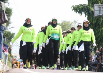 Semarakkan HUT ke-81 RI, 156 Regu Srikandi Warnai Gerak Jalan Proklamasi 8 Kilometer