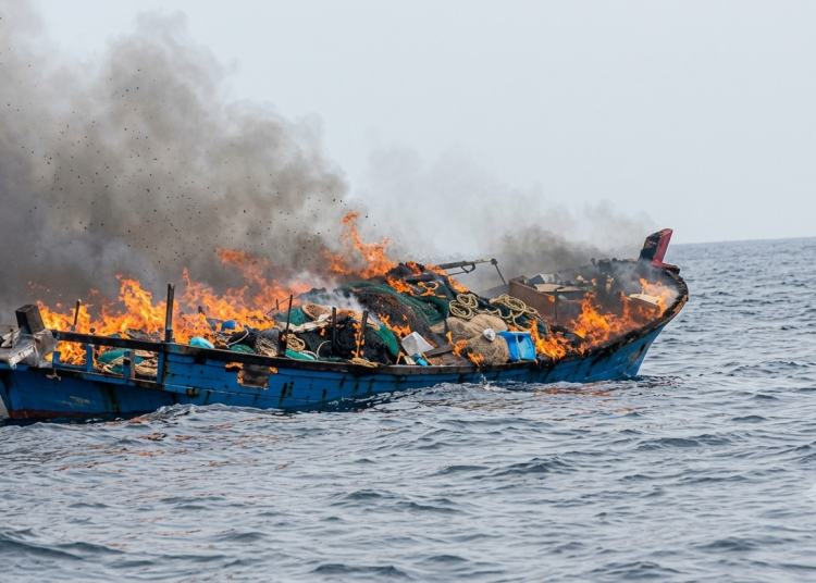 KM Laut Jaya 3 Dikabarkan Terbakar di Perairan Tukong, Anambas