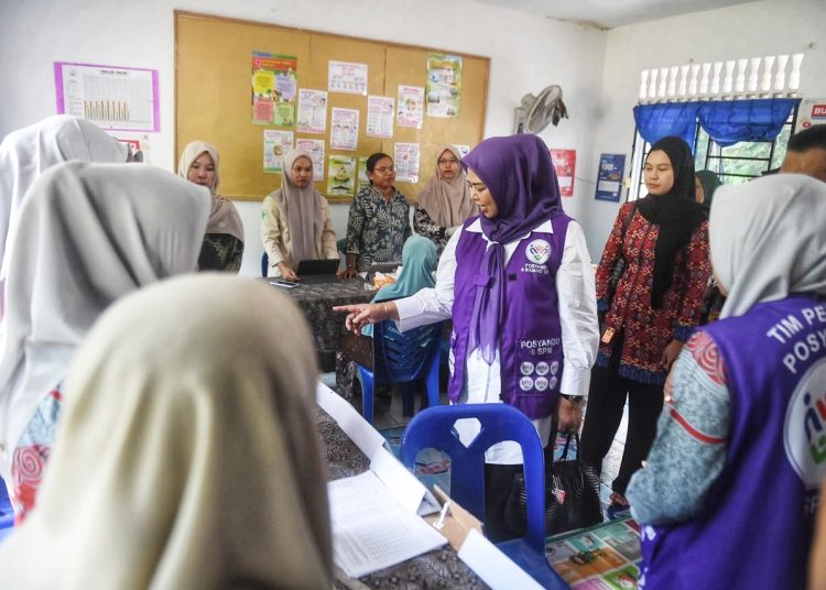 Kunjungi Posyandu Melati II Bintan, Dewi Kumalasari Ansar Sosialisasi Transformasi Enam Bidang SPM