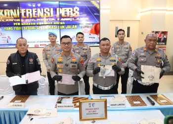 Tekan Balap Liar, Polresta Barelang Sita 267 Motor Knalpot Brong di Kota Batam