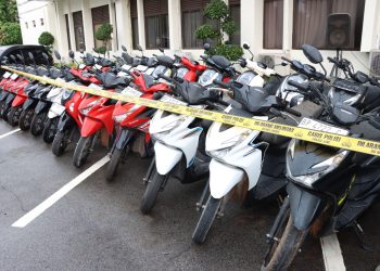 Bongkar Jaringan Curanmor Lintas Wilayah, Polresta Barelang Sita 40 Sepeda Motor Curi