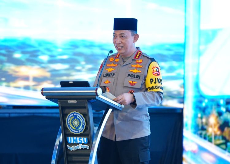 Bawakan Kuliah Umum di UMSU, Kapolri Dorong Mahasiswa Kuasai AI dan Bijak di Ruang Digital