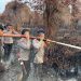 Hari Ke-15 Karhutla Resun Pesisir, Tim Gabungan dan Brimob Berjibaku Padamkan Api Lahan Gambut 28 Hektare