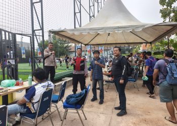 Amankan HUT ke-26 DPRD Batam, Polsek Bengkong Kawal Turnamen Mini Soccer di Lapangan Gama