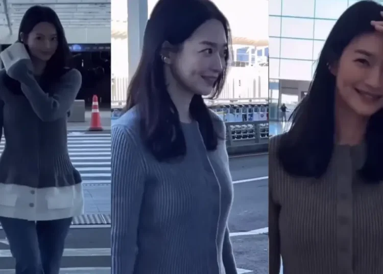 Shin Min Ah Tampil Sederhana Saat Terbang ke Paris di Tengah Persiapan Drama Baru