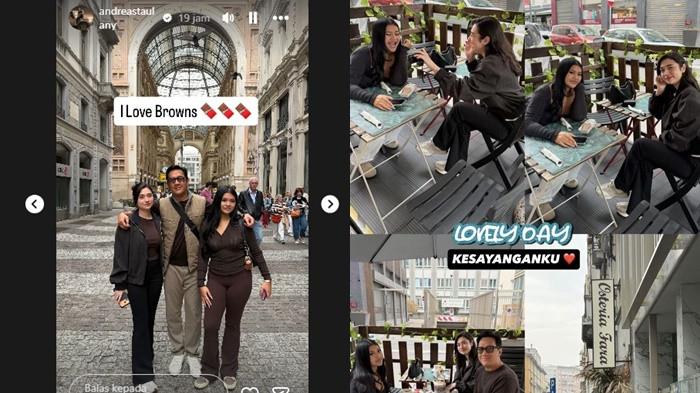 Andre Taulany Tunjukkan Keharmonisan Amanda Rigby dan Arlova Saat Liburan di Milan
