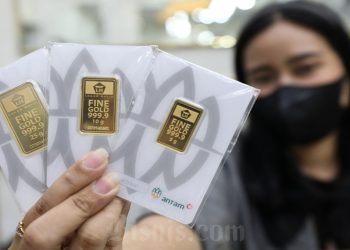 Harga emas Antam di Pegadaian naik Rp2.000 per gram pada 13 Oktober 2026
