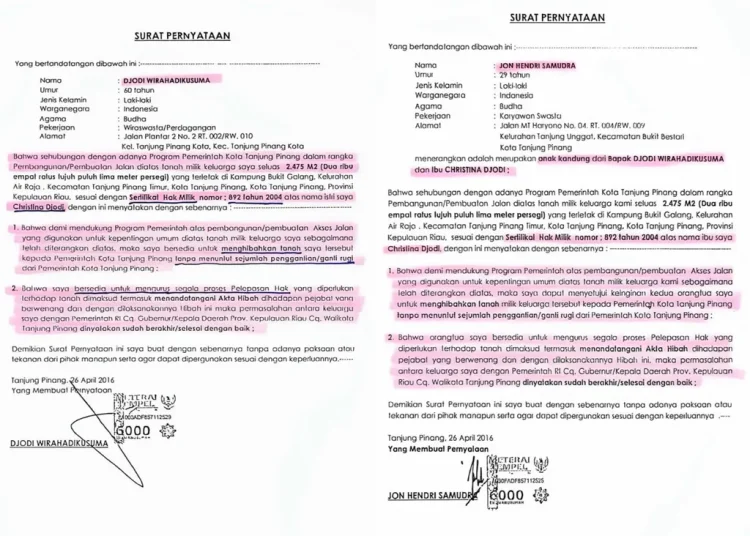 Bantah Klaim Cristina Djodi, Pemko Tanjungpinang Tegaskan Hibah Lahan Jalan Daeng Celak Sah Secara Hukum