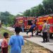 Respons Cepat Laporan Warga, Polsek Batam Kota dan Damkar Padamkan Kebakaran Kontainer Sampah di Palm Spring