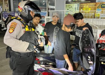 Cegah Balap Liar, Ditsamapta Polda Kepri Sisir Kawasan Kara Hingga Botania