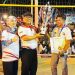 Tutup Turnamen Voli Merawang Cup III, Wagub Nyanyang Komitmen Dorong Renovasi Lapangan Tuah Perkasa Lingga